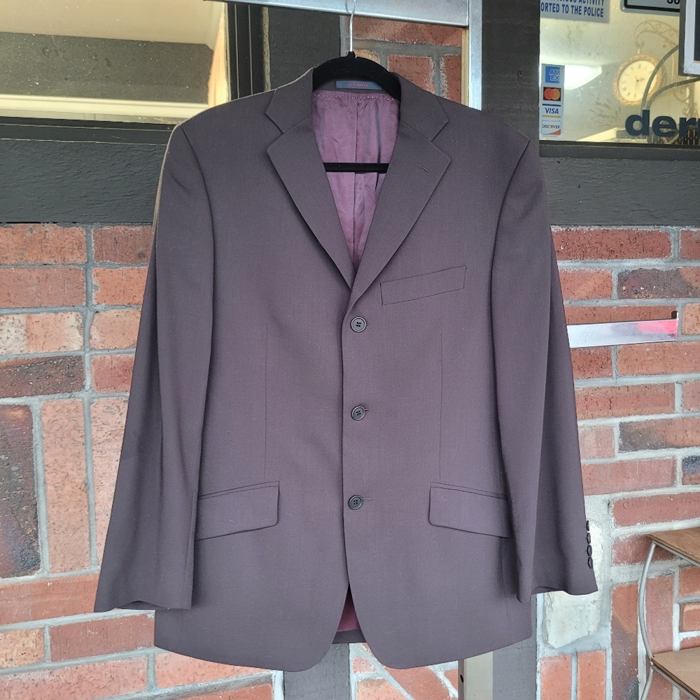 Womans  Classic Blazer - Brownish Eggplant